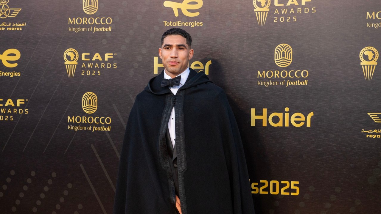 Hakimi lleva el Balón de Oro africano a Marruecos tras 27 años de espera