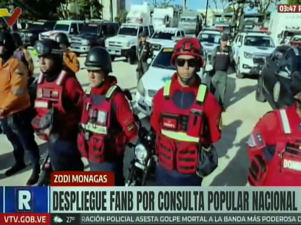ZODI Monagas desplegó 3 mil 327 funcionarios de seguridad para resguardar la Consulta Popular
