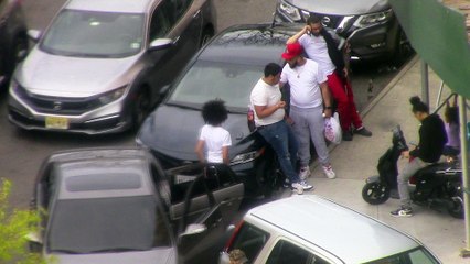 Stupid degenerates use car as table