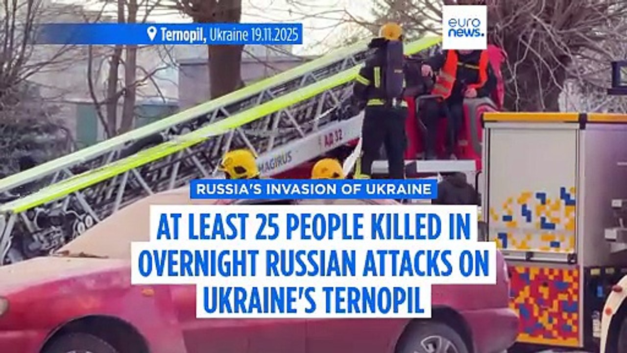 Death toll from Russian airstrike on Ternopil in western Ukraine rises to 25, including children