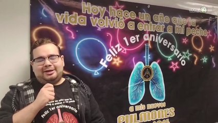 Ulises Calva celebra un año de su trasplante bipulmonar con homenaje al equipo médico