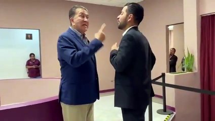 Héctor Yunes Landa encara y empuja al secretario de Finanzas de Vercruz: “¡Ya me tienes hasta la madre!,