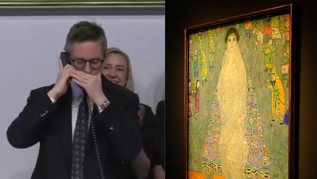 Watch the moment a Gustav Klimt painting sells for record amount at auction