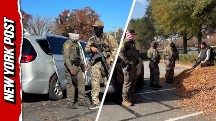 Border Patrol agents detain motorists as part of Operation Charlotte's Web in North Carolina