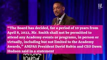 Will Smith Is Banned From The Oscars For 10 Years As Punishment For Chris Rock Slap