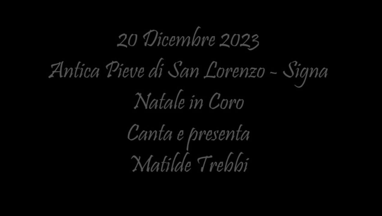 20-12-2023-Cori tutti insieme-Antica Pieve San Lorenzo-Signa
