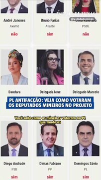 PL Antifacção: veja como votaram os deputados mineiros no projeto