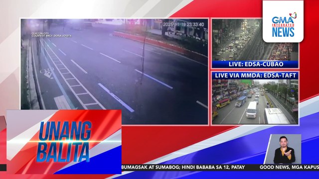 Huli-cam – 2 sakay ng motorsiklo, sugatan matapos makabanggaan ang isang SUV sa Quezon Ave. | Unang Balita