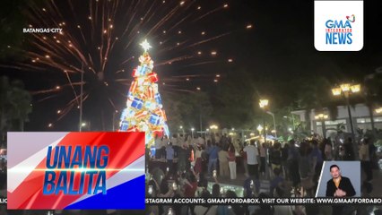 Mga giant Christmas tree at iba pang Christmas displays, ibinida sa ilang bahagi ng bansa | Unang Balita