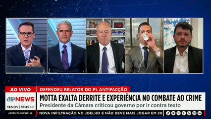 Hugo Motta exalta experiência de Derrite em combate ao crime organizado