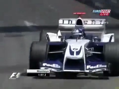 F1 – Juan Pablo Montoya (Williams BMW V10) lap in pre-qualifying – Monaco 2004