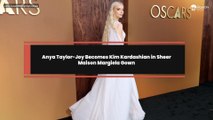 Anya Taylor-Joy Becomes Kim Kardashian in Sheer Maison Margiela Gown