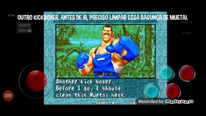 Fatal Fury 3 Franco Bash vs Joe Higashi fala de vitória do Franco Bash em português parte 1