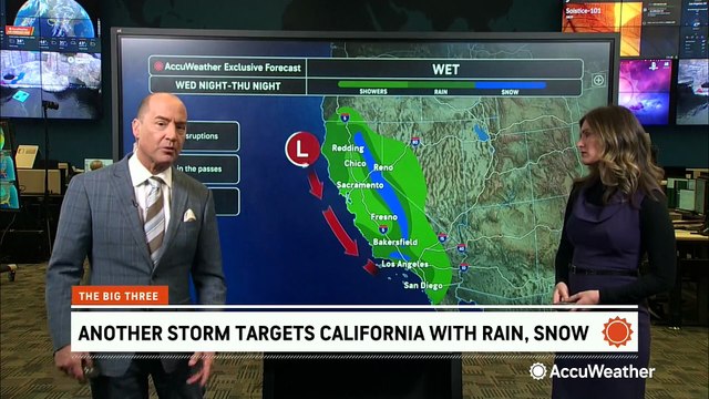 Yet another storm targets California with rain and snow