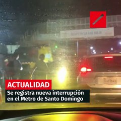 Se registra nueva interrupción en el Metro de Santo Domingo