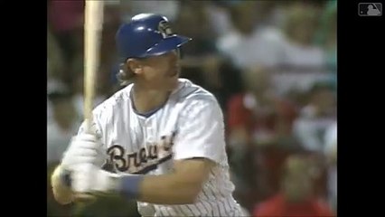 Robin Yount hits a walk-off home run off A's closer Dennis Eckersley to give the Brewers the win (9/3/91)