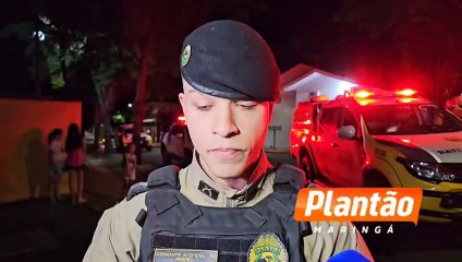 Câmera registra tentativa de homicídio; A vítima foi encaminhada a Santa Casa de Maringá 