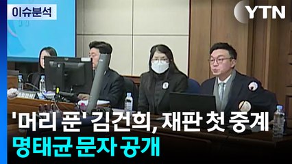 [뉴스UP] '머리 푼' 김건희, 재판 첫 중계...명태균 문자 공개 / YTN