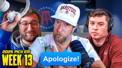 Dave Portnoy Demands Apology Between Nemesis Employees | PICK EM - Week 13