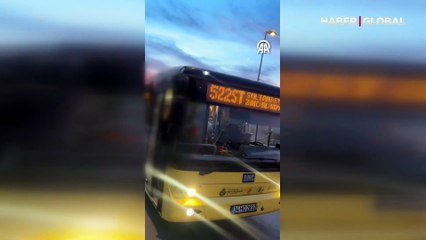 İETT şoförü yolcuya saldırdı! O anlar kamerada
