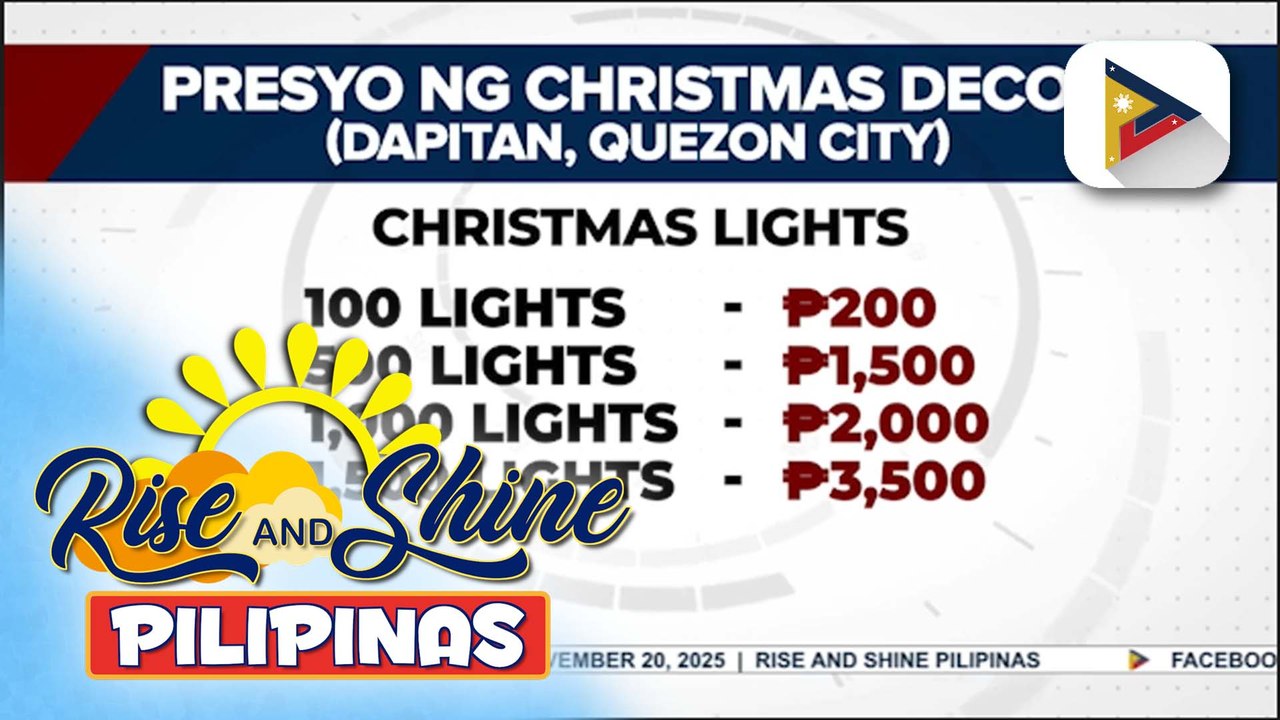 Mga dekorasyon para sa kapaskuhan, mabibili sa Dapitan, Quezon City | ulat ni Gab Villegas