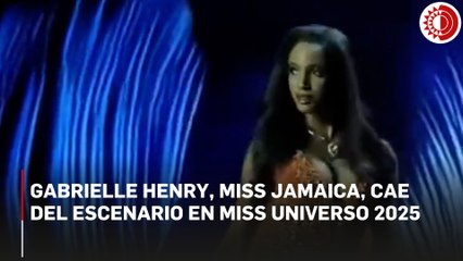 Gabrielle Henry, Miss Jamaica, cae del escenario en Miss Universo 2025