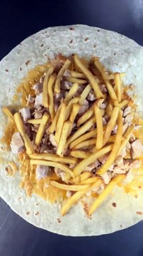 French Tacos Viande Escalope Sauce Algérienne & Biggy & Gruyère #BR3 #food #foodlover #halal #Tacos