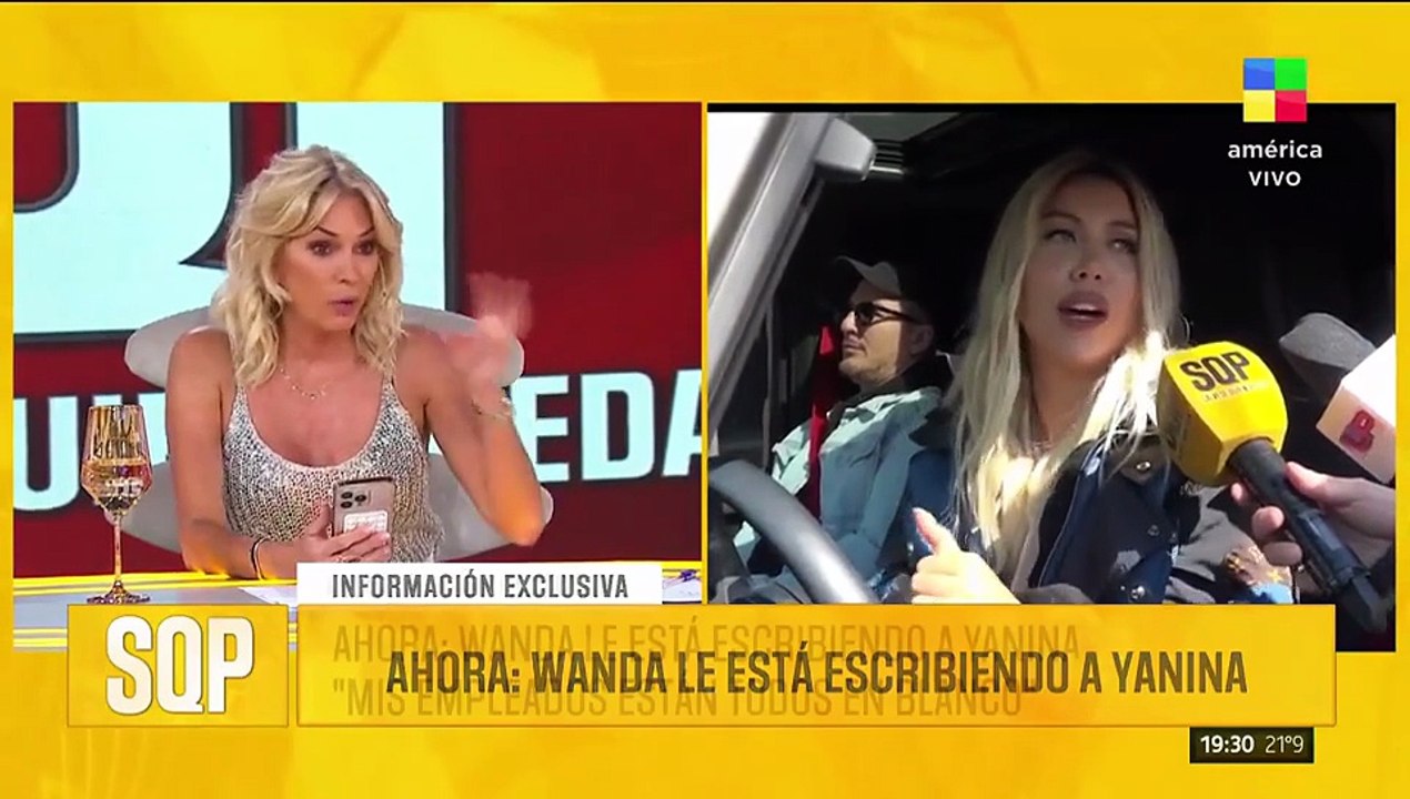 Yanina Latorre reveló los mensajes que le envió Wanda Nara al aire
