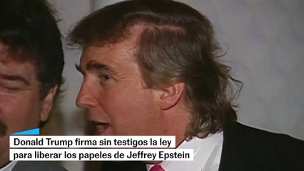 Trump firma sin testigos la ley para liberar los papeles de Epstein