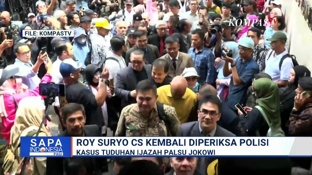 Kasus Tuduhan Ijazah Palsu Jokowi, Roy Suryo CS Kembali Diperiksa Polisi 20 November | SAPA PAGI