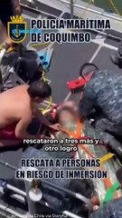 Operativo de rescate a bañistas tras bandera roja en playas de Chile