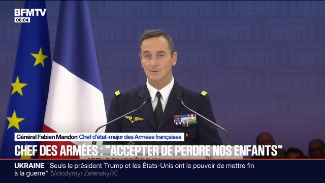 Accepter de perdre nos enfants : les propos du chef d'état-major des armées font polémique