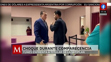 El diputado del PRI, Héctor Yunes insulta  durante comparecencia en el Congreso de Veracruz