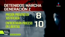 Imputan delitos a los 18 detenidos en la marcha de la G-Z en CDMX