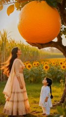 Check out how a mother and child enjoy a big orange together! 😱 #animals #firebrigade #facebookviral #jalpari #foryouシ #BunnyAdventure #trend #amazingfacts #animation #indian #bestoftheday #trending #explore  #cartoon #Amazing #shorts