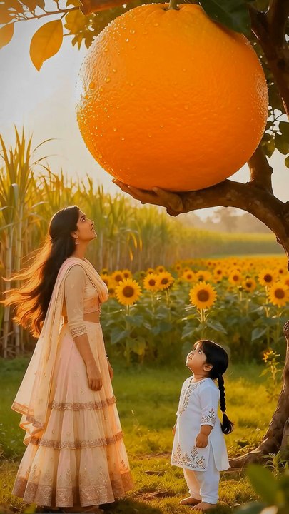 Check out how a mother and child enjoy a big orange together! 😱 #animals #firebrigade #facebookviral #jalpari #foryouシ #BunnyAdventure #trend #amazingfacts #animation #indian #bestoftheday #trending #explore  #cartoon #Amazing #shorts