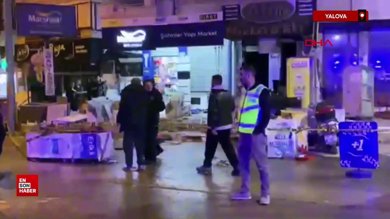 Yalova'da ailesiyle tartışan genç babasına ait tekel bayisini ateşe verdi