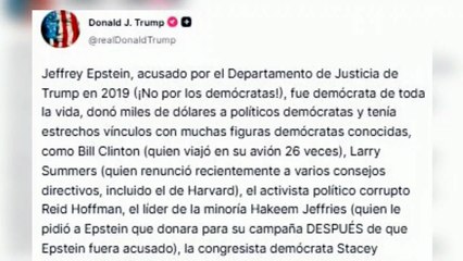 Trump firma ley para forzar la publicación de los archivos Epstein