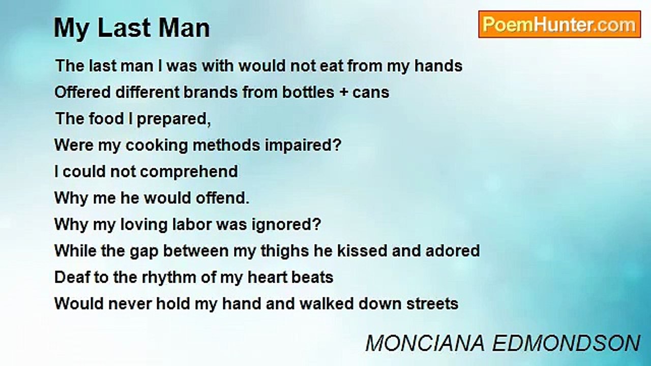 MONCIANA EDMONDSON - My Last Man