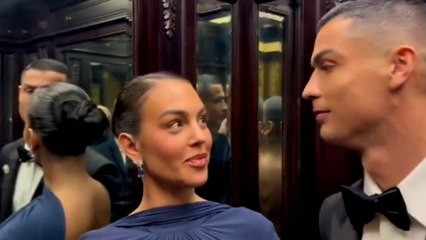 La intimidad en un ascensor de Georgina y Cristiano en su visita a Trump  en la Casa Blanca