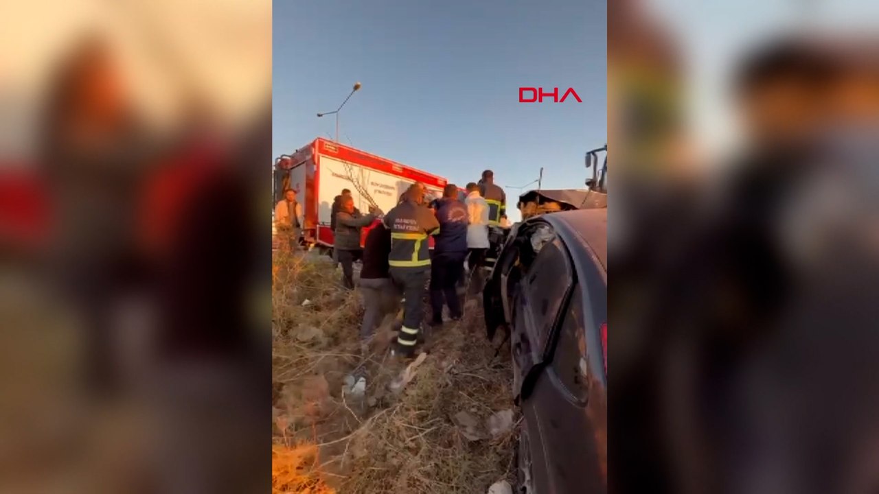 Mardin'de şarampole devrilen otomobildeki 3 kişi yaralandı