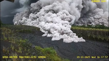 Indonésia: Vulcão Semeru entra em erupção, provoca fluxos de cinza quente e evacuações