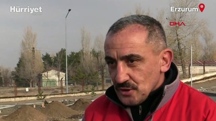 Erzurum'da dondurucu soğuklar öncesi '500 kışlık mezar' kazıldı