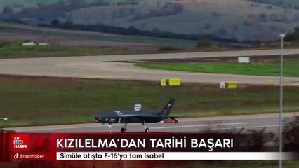KIZILELMA’dan tarihi başarı: Simüle atışta F-16’ya tam isabet