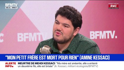 Amine Kessaci: "Mon frère est un gardien de la paix, on doit le reconnaître comme gardien de la paix"