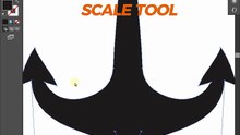 Scale Tool di Adobe Illustrator berfungsi untuk memperbesar atau memperkecil objek secara proporsi