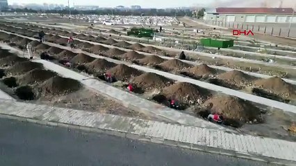 Bu ilimizde dondurucu soğuklar öncesi yüzlerce mezar yeri hazırlandı