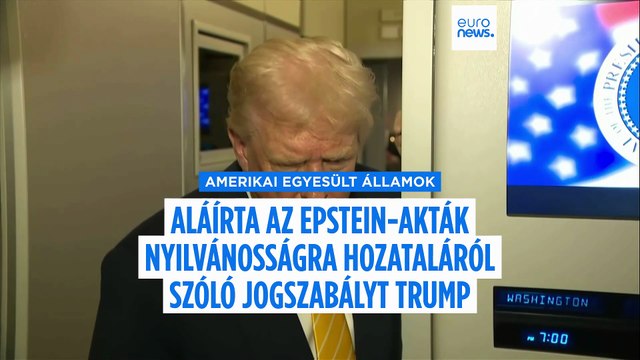Nyomás alatt: Trump aláírta az Epstein-akták kiadását jóváhagyó törvényt