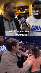 Brian Burns on Cam Skattebo at WWE & shares what he said to Abdul Carter after first series benching