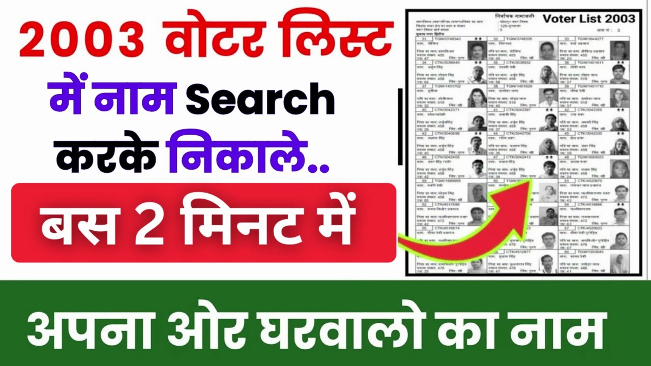 2002-2003 SIR Voter List Kaise Download Karen | Voter List Kaise Nikale Sea | Voter List name seach #SIRList #SIRList2003 #NameSearchOnline #OnlineVerification #SIRListCheck